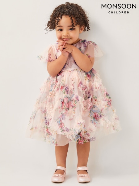 Monsoon Baby Roma Ruffle Print Dress (F21137) | ‏21 د.ك.‏ - ‏22 د.ك.‏