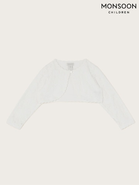 Monsoon Natural Baby Emilia Lace Scallop Cardigan (F21153) | 1,382 UAH - 1,502 UAH