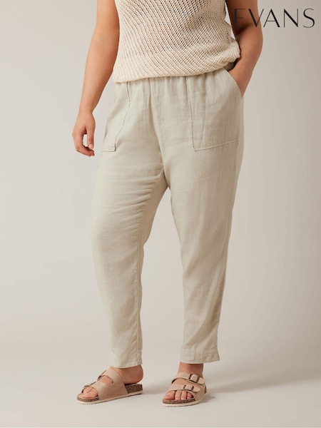 EVANS Curve Linen Joggers (F21162) | R$ 345