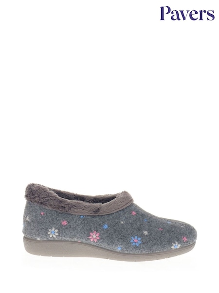 Серый - Pavers Slip-Ons Full Slippers (F21269) | €33