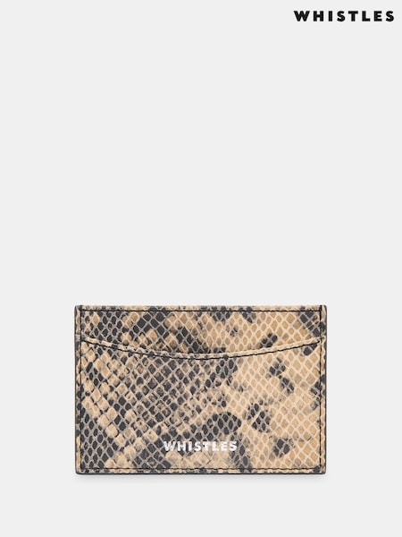 Whistles Snake Print Card Holder (F21461) | €39