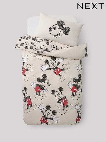 Disney Mickey Mouse Supersoft Brushed Duvet Cover and Pillowcase Set (F21523) | €39 - €54