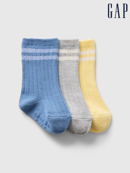 Raya azul - Gap 3 Pack Crew Baby Socks (Newborn-24mths) (F21544) | 11 €