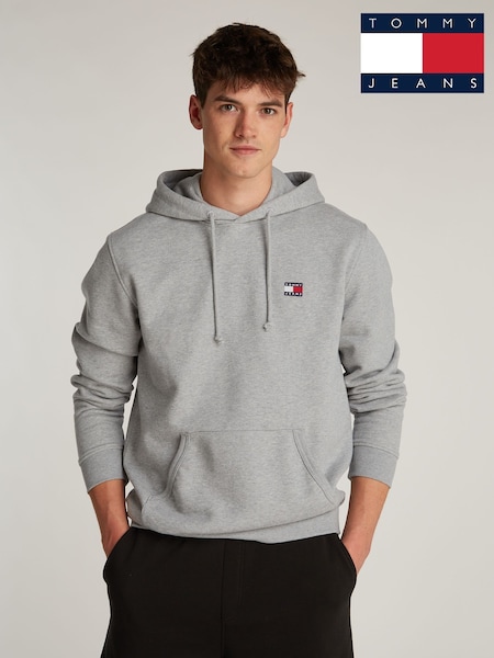 Tommy Jeans Grey Regular Badge 100% Cotton Hoodie (F21553) | R$ 790