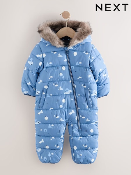 Blue Shower Resistant Snowsuit (3mths-7yrs) (F21595) | €37 - €42