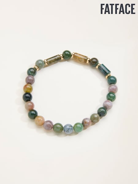 FatFace Green Stone Stretch Bracelet (F21659) | €16.50