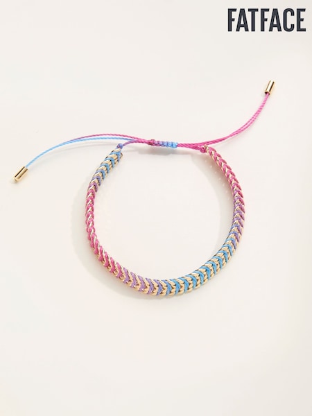 FatFace Blue Woven Bracelet (F21663) | AED73