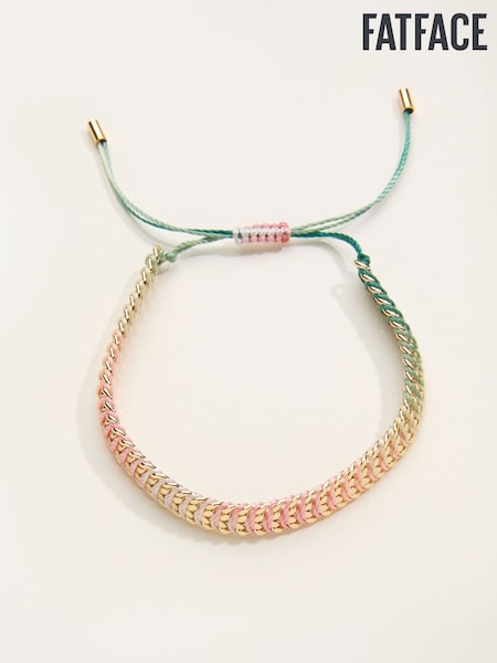 FatFace Green Woven Bracelet (F21664) | AED73