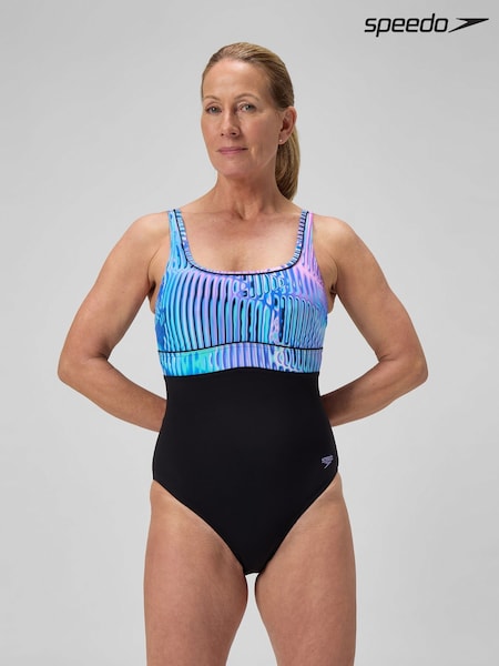 Speedo Black Shaping Contour Eclipse Swimsuit (F21733) | R$ 600