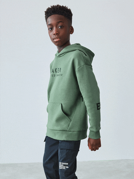 Baker by Ted Baker Oversized Graphic Hoodie (F21842) | €37 - €44