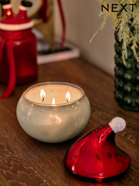 Red Santa Festive Spice Decorative Candle (F21857) | €21