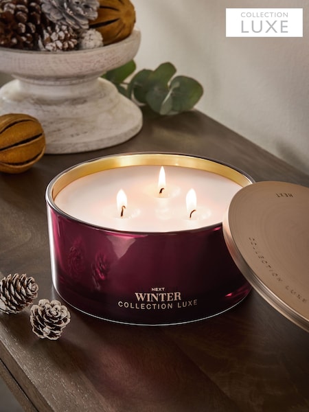 Pink Pepper & Cassis Collection Luxe Winter 3 Wick Candle (F21871) | €26