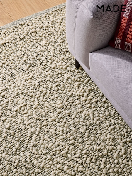 MADE.COM Grey Claude Boucle Wool Rug (F22109) | €122 - €491
