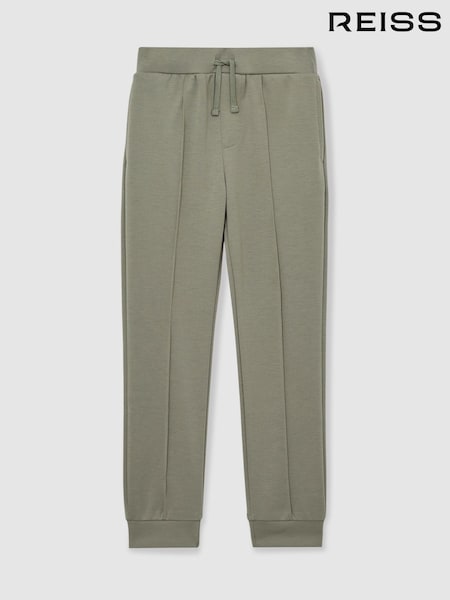 Reiss Soft Sage Green Premier 13-14 yrs Interlock Drawstring Joggers (F22228) | €58