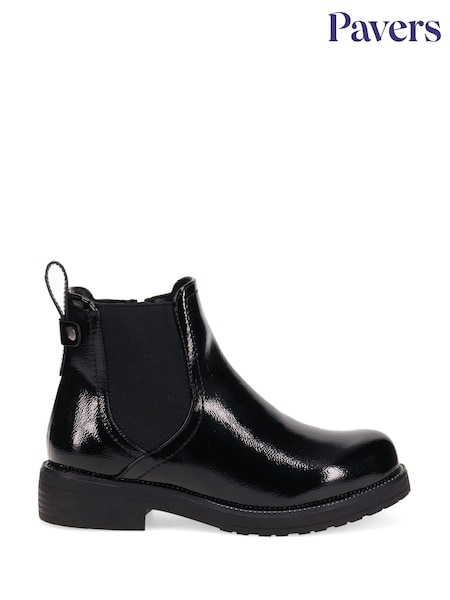 Pavers Black Wide Fit Chelsea Boots (F22267) | €35