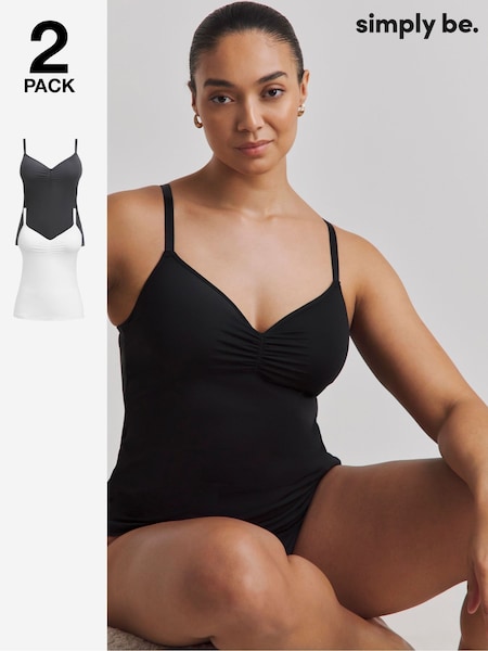 Simply Be Black Magisculpt Smoothing Vests 2 Pack (F22340) | €40