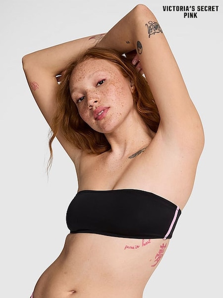 Victoria's Secret PINK Black Bandeau Bikini Top (F22393) | €30