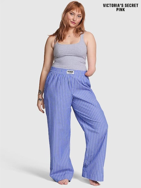 Victoria's Secret PINK Ultra Marine Blue Boyfriend Pyjama Bottoms (F22405) | €40