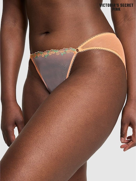 Victoria's Secret PINK Vitamin C Orange Cheeky Embroidery Knickers (F22420) | €10.50