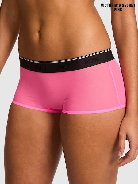 Victoria's Secret PINK Radiant Rose Pink Short Logo Mesh Knickers (F22421) | €10.50