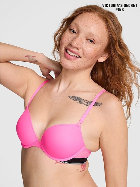 Victoria's Secret PINK Radiant Rose Pink Super Push Up Mesh Bra (F22449) | €33