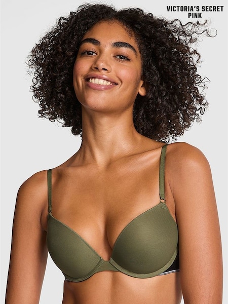 Victoria's Secret PINK Olive Green Super Push Up Mesh Bra (F22458) | €33