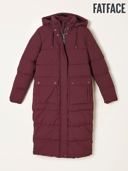 Rojo burdeos - FatFace Longline Puffer Coat (F22484) | 198 €
