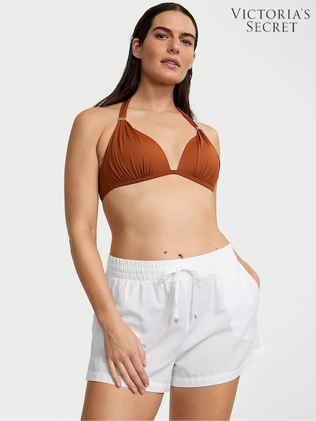 Victoria's Secret White Linen Cover Up Shorts (F22492) | €40