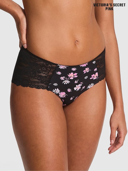 Victoria's Secret PINK Black Floral Cheeky Knickers (F22515) | €10.50
