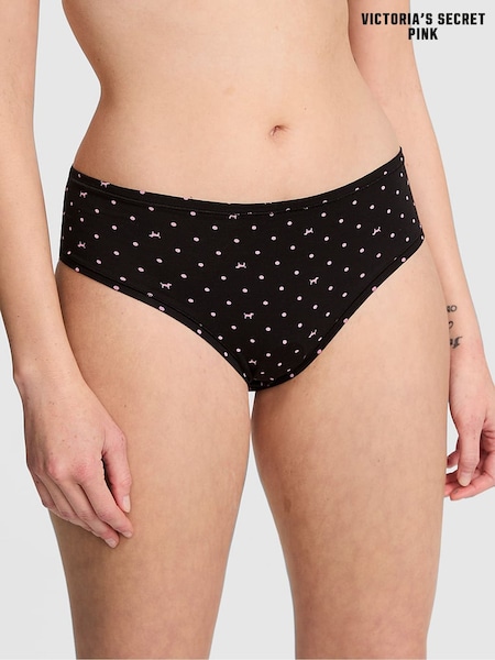 Victoria's Secret PINK Black Dog Print Cheeky Cotton Knickers (F22553) | €10.50