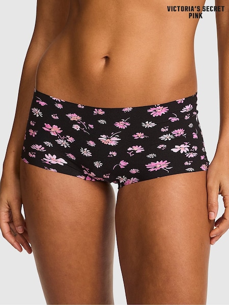 Victoria's Secret PINK Black Floral Short Knickers (F22587) | €10.50