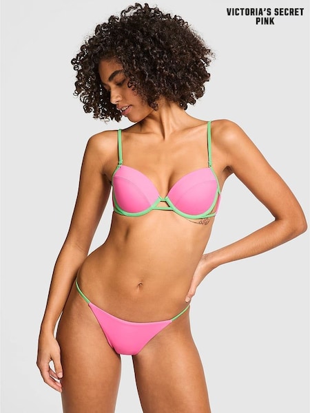 Victoria's Secret PINK Carmine Rose Pink Push Up Gated Bikini Top (F22606) | €30