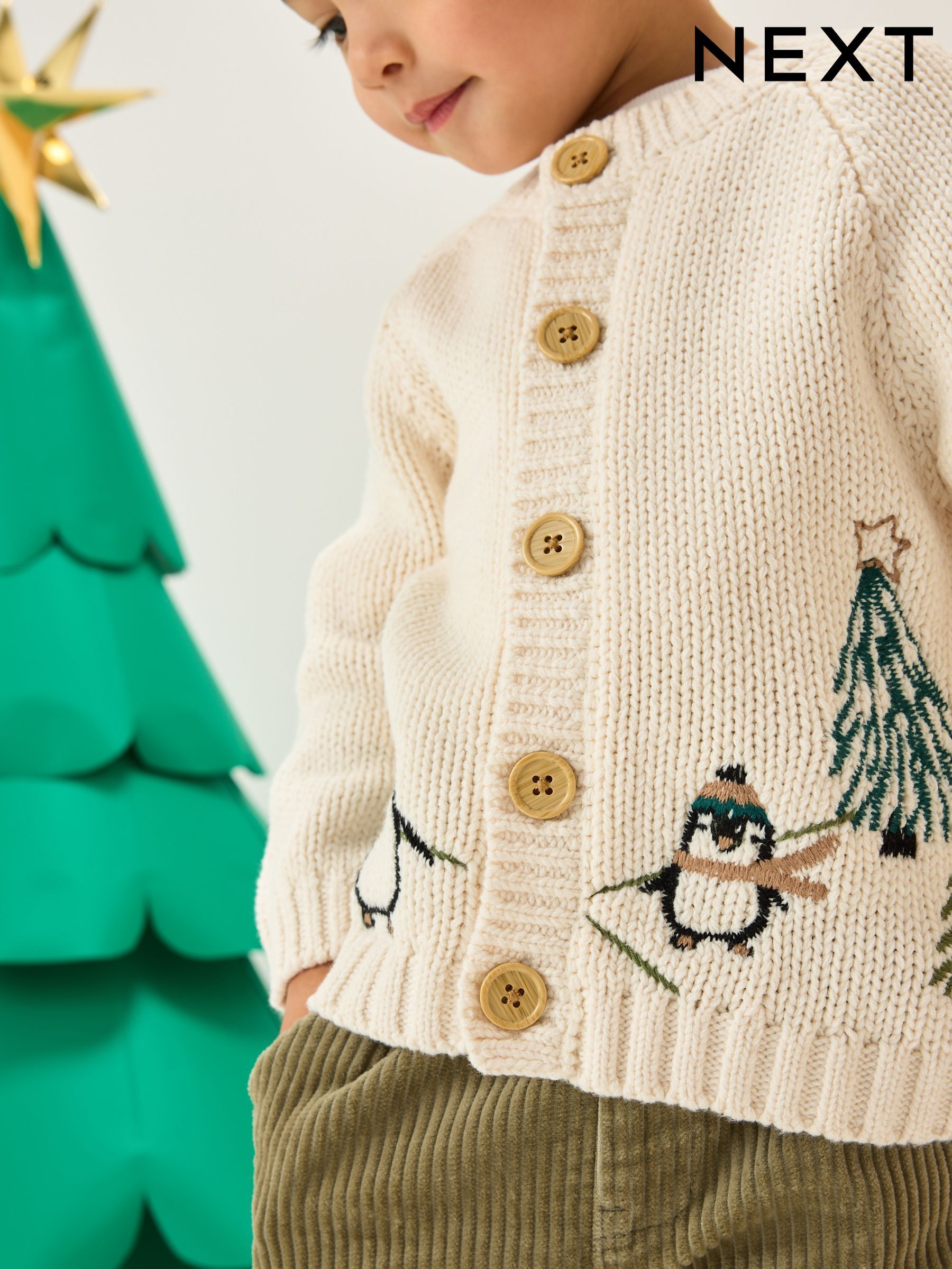 Gestrickter Kinderpullover, Bunt, Für Jungen & Mädchen 7-8 Jahre, Cartoon-Design