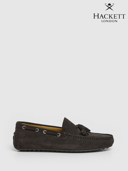 Ruskea - Mokkanahkaiset Driver-loaferit-kengät tupsuilla (F22736) | €268