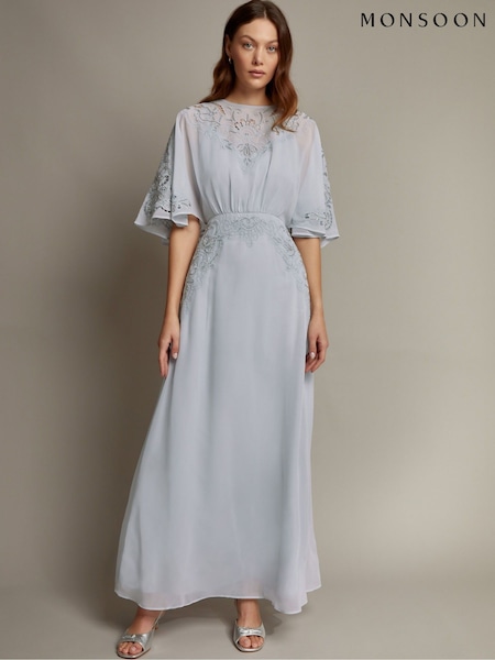 Monsoon Tatiana Angel Sleeve Embellished Maxi Dress (F22751) | €232