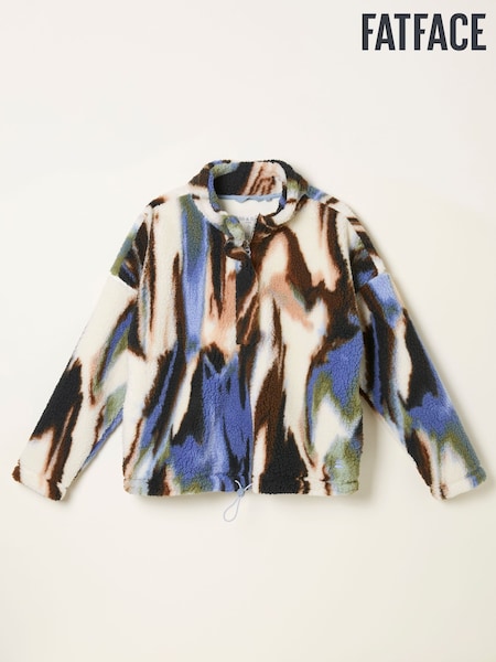 FatFace Raya Natural Printed Half Neck Fleece (F22782) | AED379