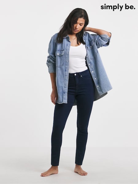 modra - Simply Be High Waisted Super Stretch Slim Jeans (F22807) | € 42