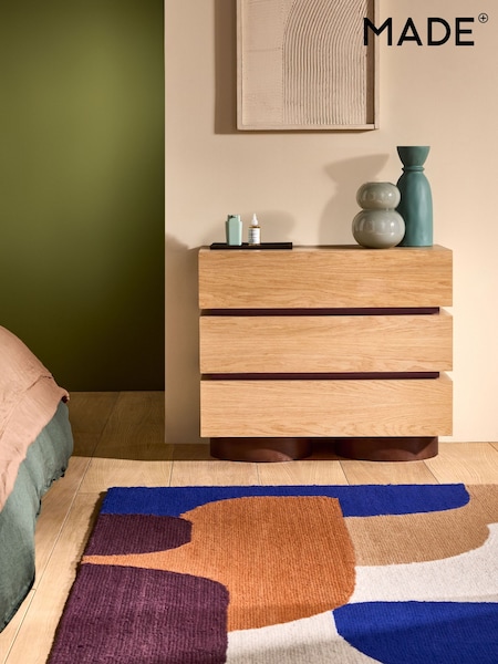 MADE.COM Oak Bern 3 Drawer Chest of Drawers (F22894) | €667