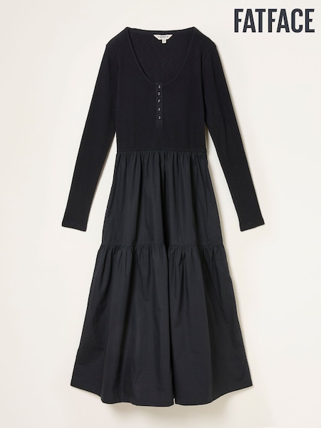 FatFace Jersey Woven Midi Dress (F22898) | 92 €