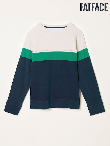 FatFace Airlie Navy Stripe Crew Sweatshirt (F22979) | R$ 445
