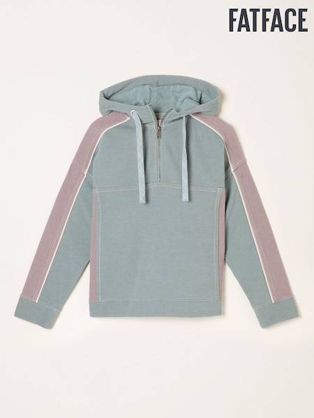FatFace Airlie Teal Blue Overhead Hoodie (F22984) | AED344