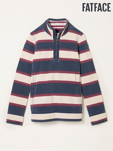 FatFace Airlie Navy Stripe Half Neck Sweat (F22987) | R$ 585