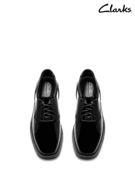 Clarks Black Standard Fit (F) Lauryl Lace Shoes (F23033) | €86