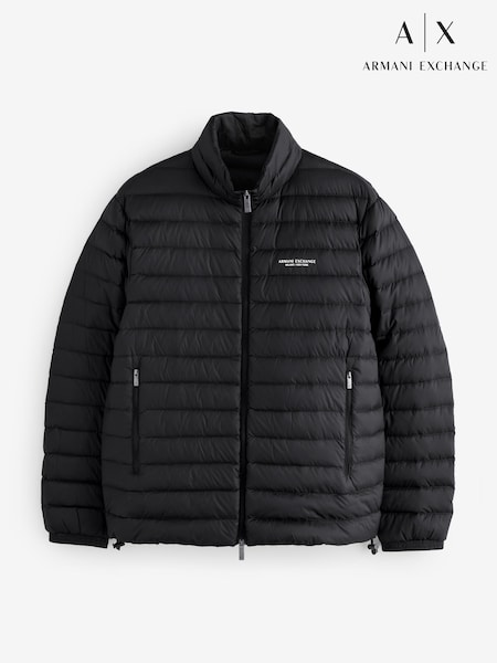 Armani Exchange Logo Padded Black Jacket (F23073) | R$ 1.775
