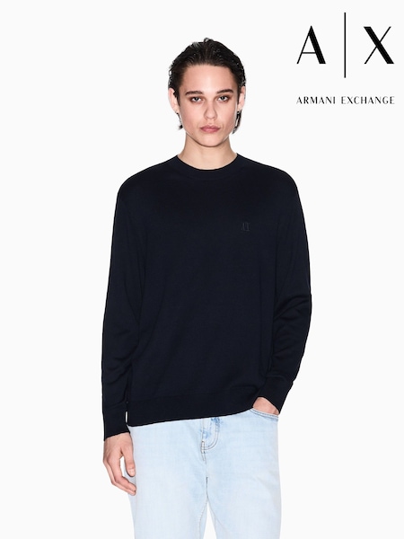 Armani Exchange Regular Fit Logo Jumper (F23078) | €147