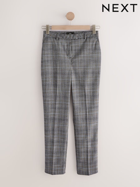 رمادي - Check Sculpting Slim Leg Trousers (F23130) | ‏134 د.إ.‏