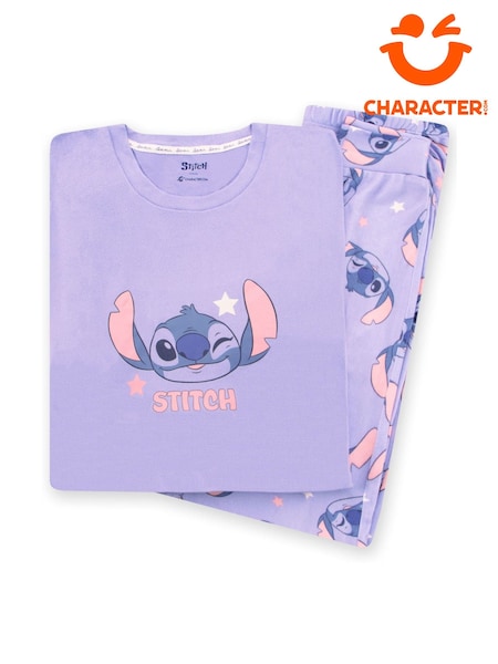 Character Purple Disney Lilo And Stitch Long Sleeve Pyjamas Set (F23144) | €40