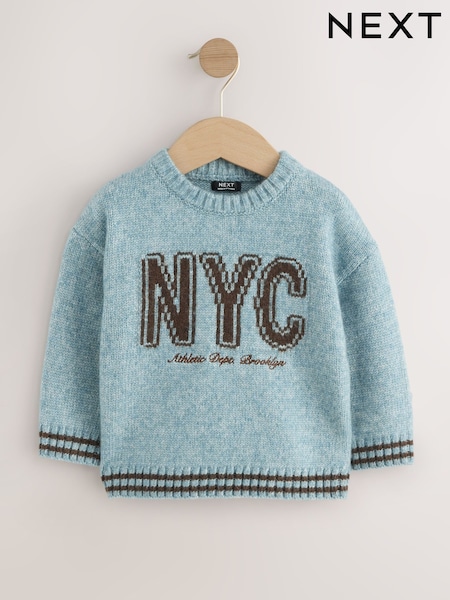 Blue NYC Knitted Jumper (3mths-7yrs) (F23273) | 74 QAR - 84 QAR
