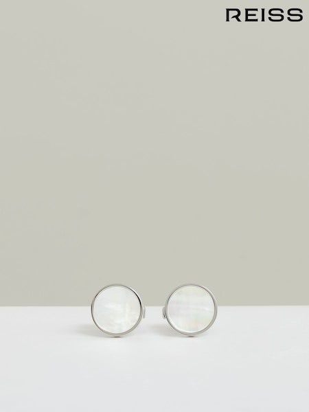 Reiss Silver Tone /Mop Ardley Cufflinks (F23370) | INR 8,907