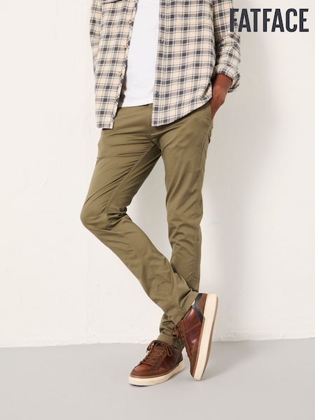 FatFace Heyshott Green Slim Chinos (F23654) | AED288